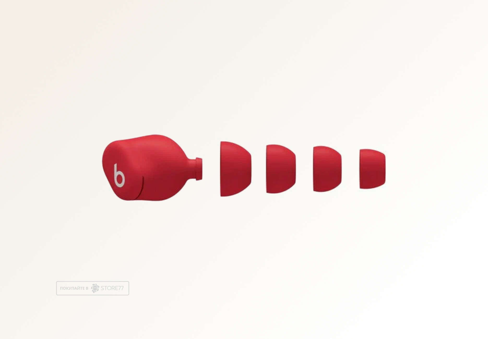 Беспроводные наушники Beats Solo Buds, цвет: прозрачный красный (Transparent Red)