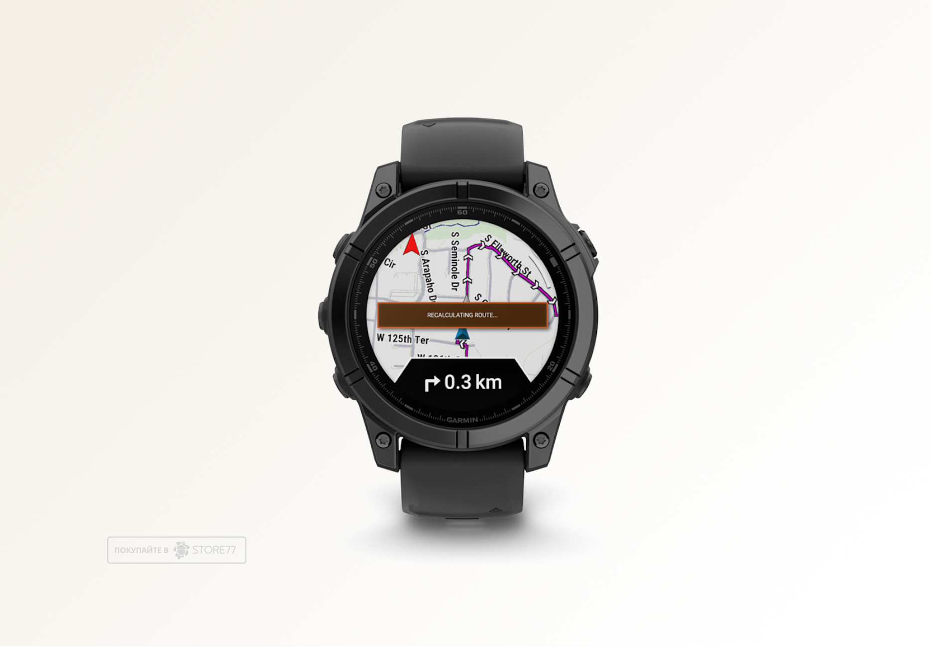Умные часы Garmin Fenix E 47 мм, AMOLED, корпус: серый (Gray), с черным силиконовым ремешком