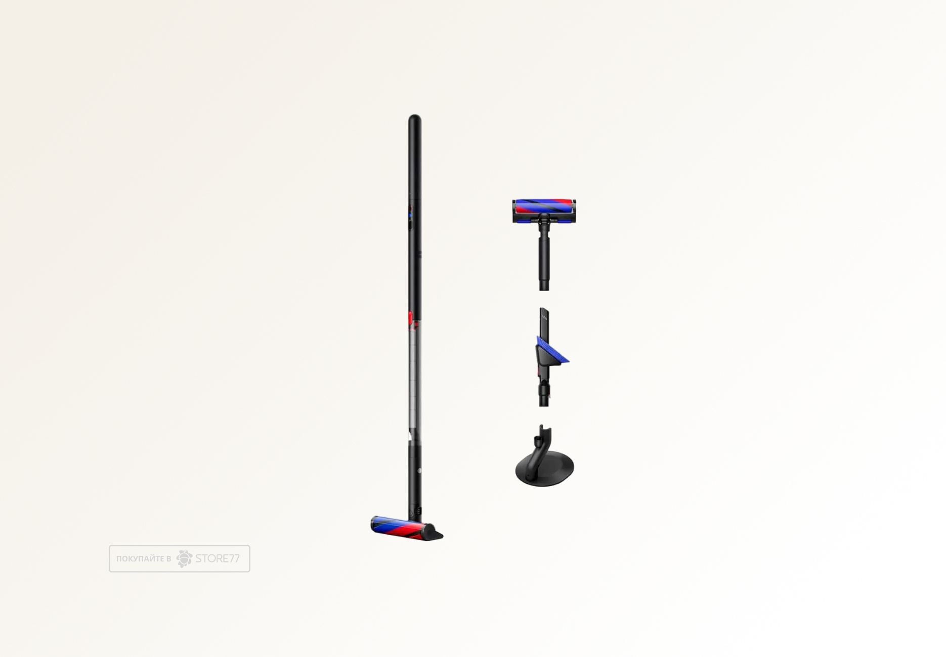 Беспроводной пылесос Dyson PencilVac Fluffy, цвет: черный (Black) Вилка EU