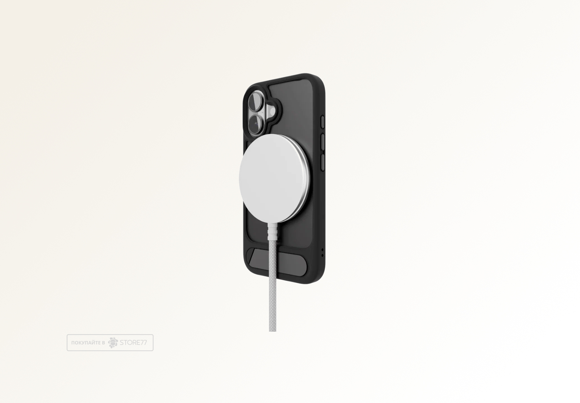 Чехол защитный VLP Reels Case с поддержкой MagSafe для iPhone 16 (Черный)