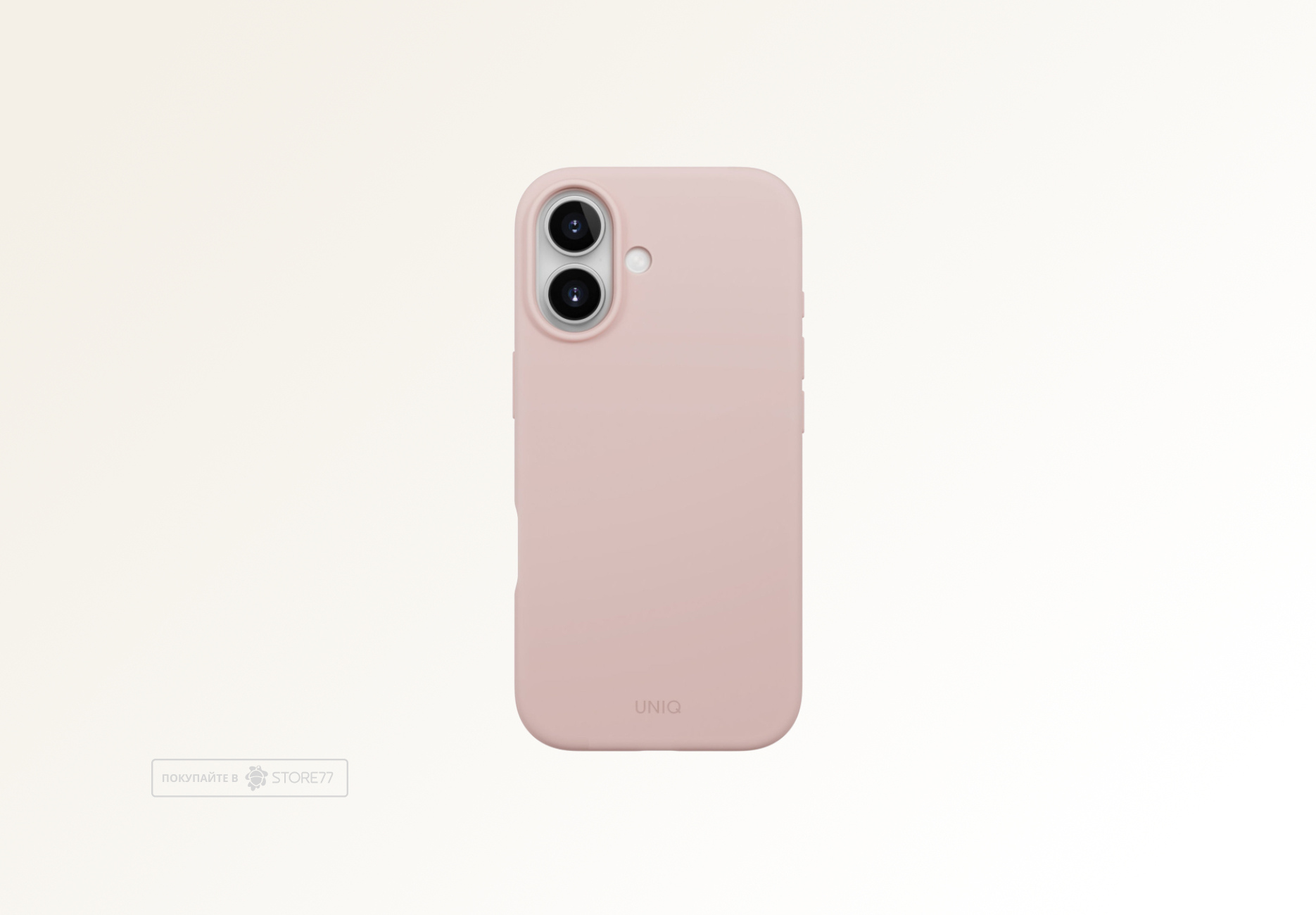 Чехол Uniq Lino с поддержкой MagSafe для iPhone 17 (Розовый)