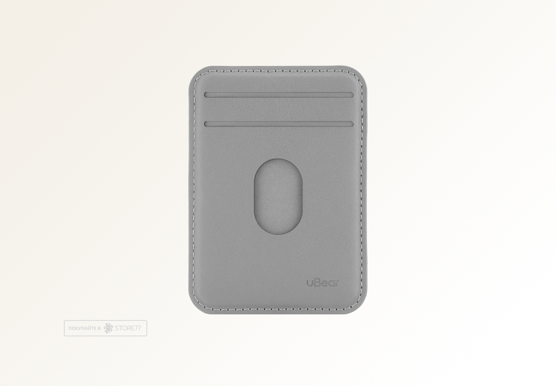 Картхолдер uBear Split с MagSafe и Find My (Серый)