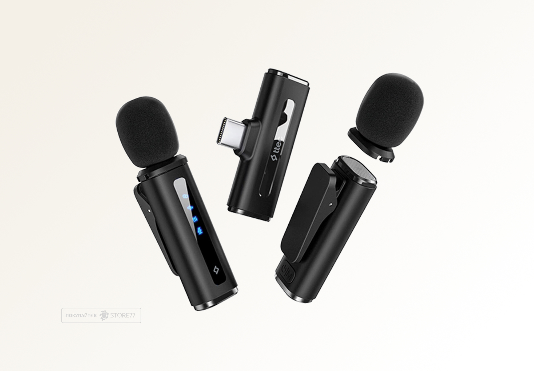 Беспроводные микрофоны TTEC GoMic Plug & Play 2 шт (Черные)