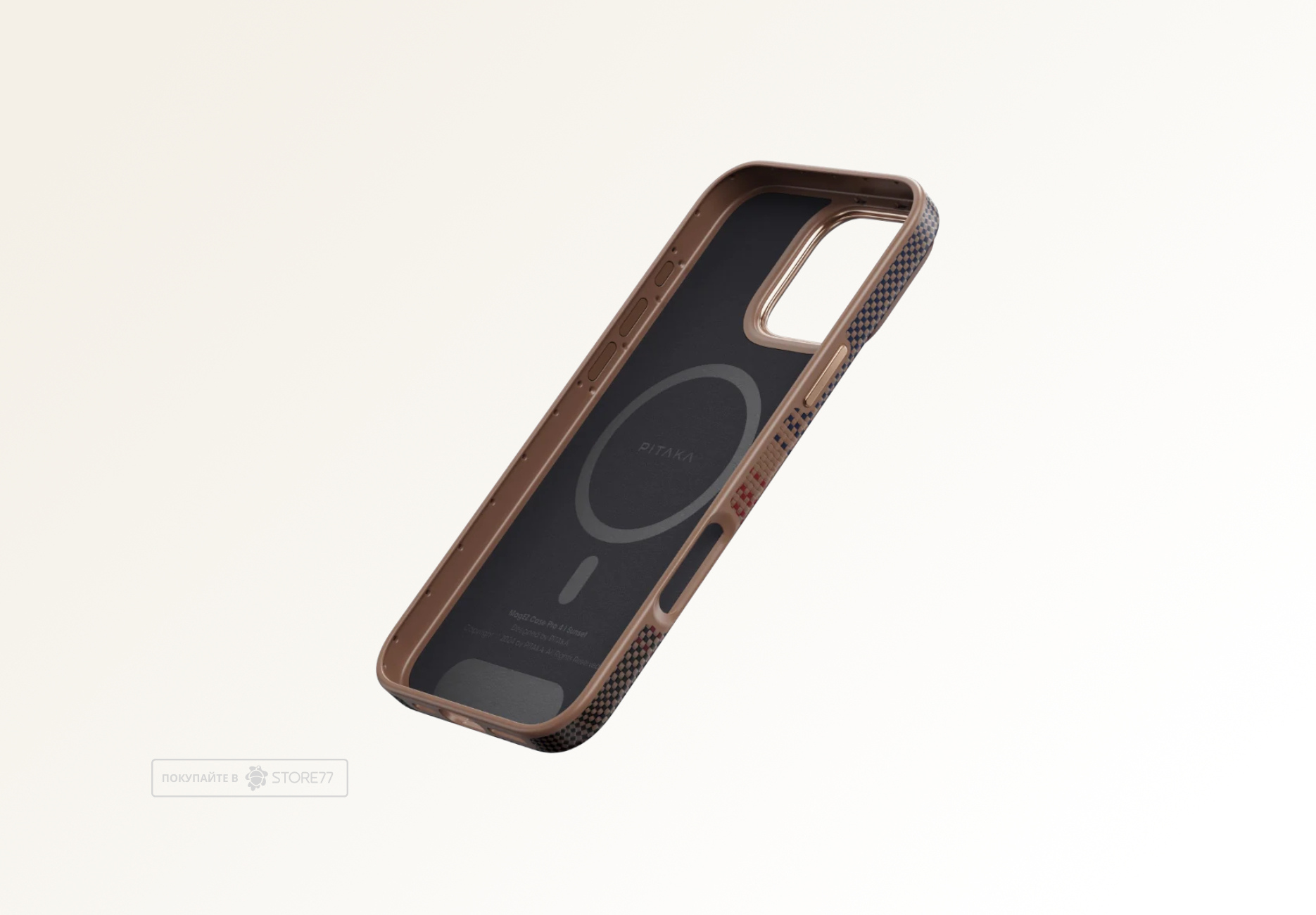Чехол Pitaka Military-Grade для iPhone 16 Pro противоударный, цвет: закат (Sunset)