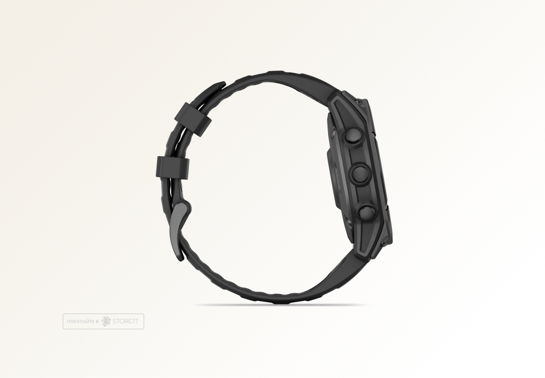 Умные часы Garmin Fenix E 47 мм, AMOLED, корпус: серый (Gray), с черным силиконовым ремешком