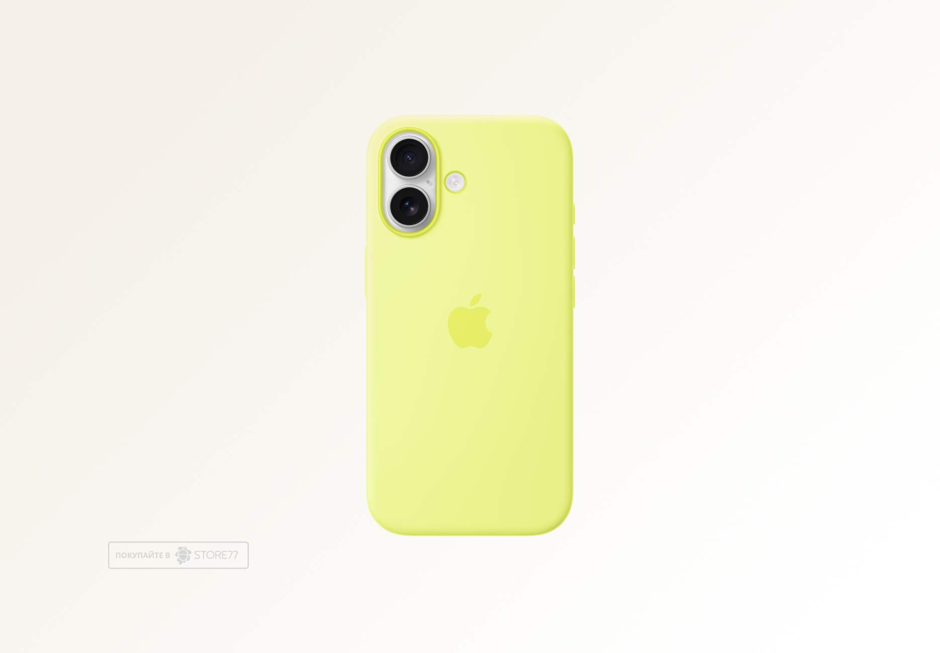 Чехол Apple Silicone Case с поддержкой MagSafe для iPhone 17, цвет: желтый (Neon Yellow)