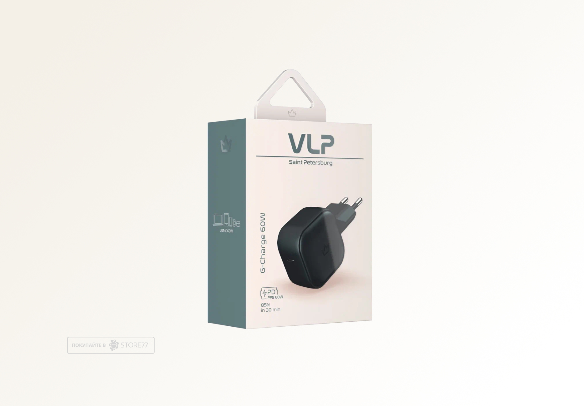 Сетевое зарядное устройство VLP G-Charge 60Вт USB-C (Черное)