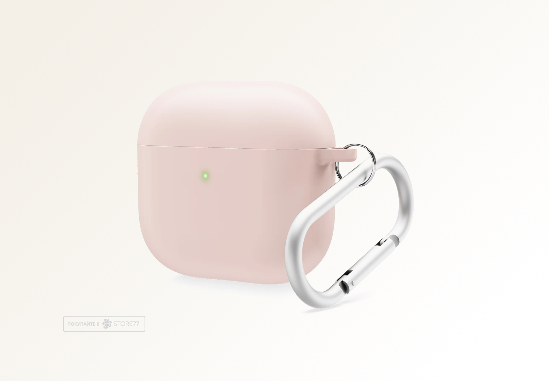 Чехол Elago для AirPods 4 Liquid Hybrid с карабином (Розовый)
