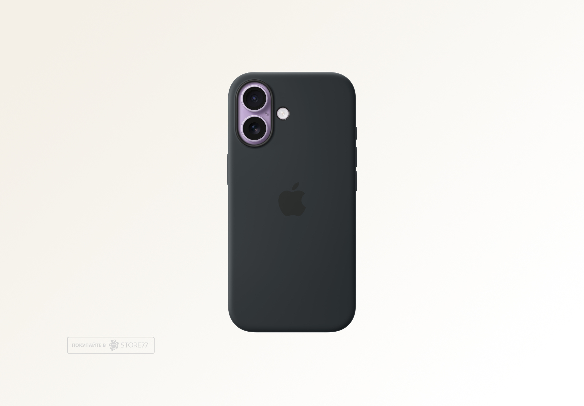 Чехол Apple Silicone Case с поддержкой MagSafe для iPhone 17, цвет: черный (Black)
