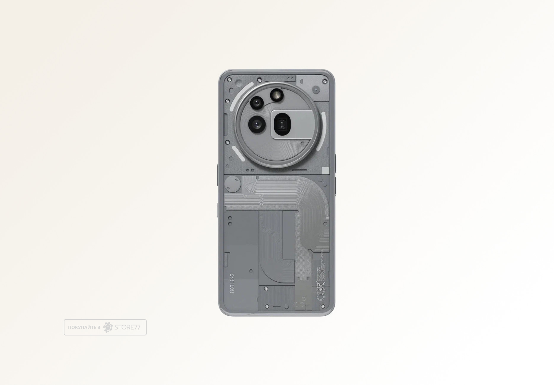 Телефон Nothing Phone (3a) Pro 12/256 ГБ (Серый)