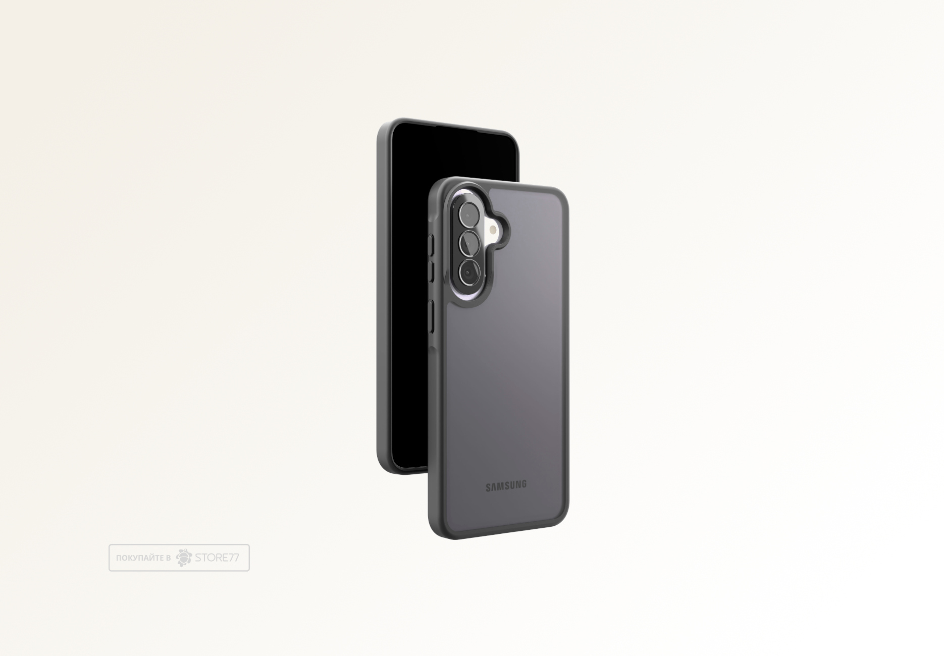 Чехол защитный VLP Haze Case для Samsung Galaxy A37 (Черный)