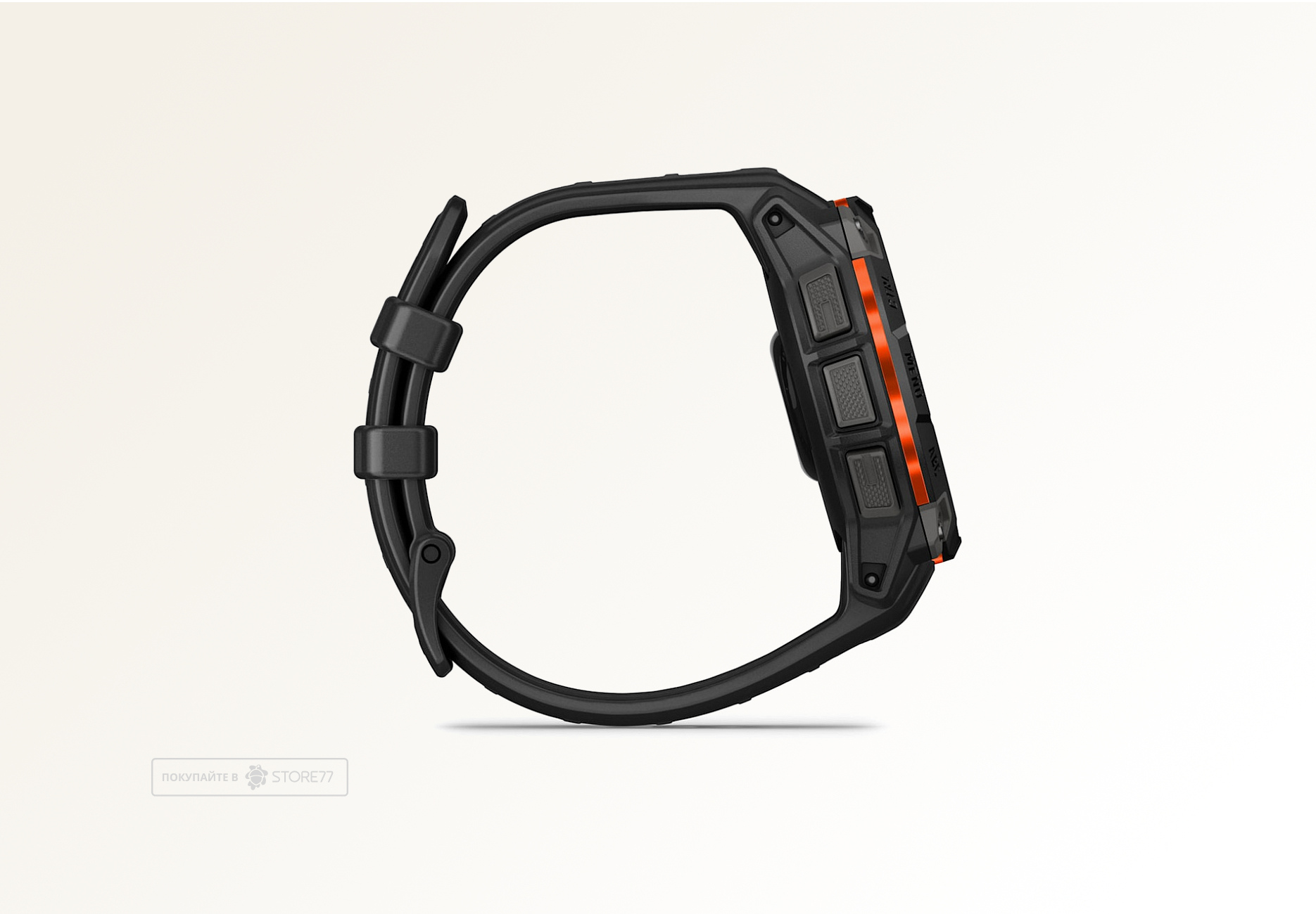 Умные часы Garmin INSTINCT 3 45 мм Solar, корпус: черный, с черным силиконовым ремешком (Black)
