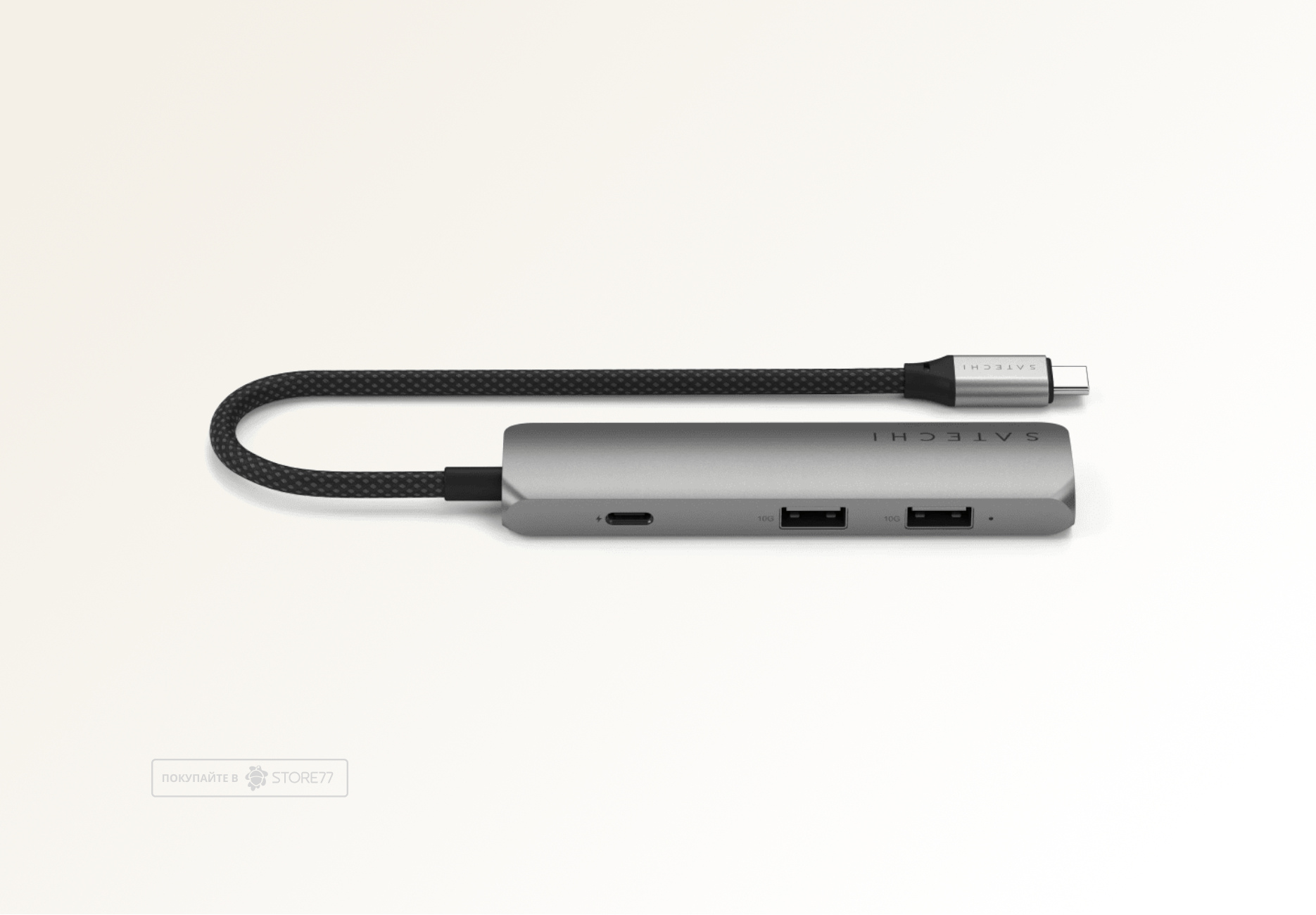 Переходник Satechi USB-C Slim Multiport 4-в-1 (Серый космос)