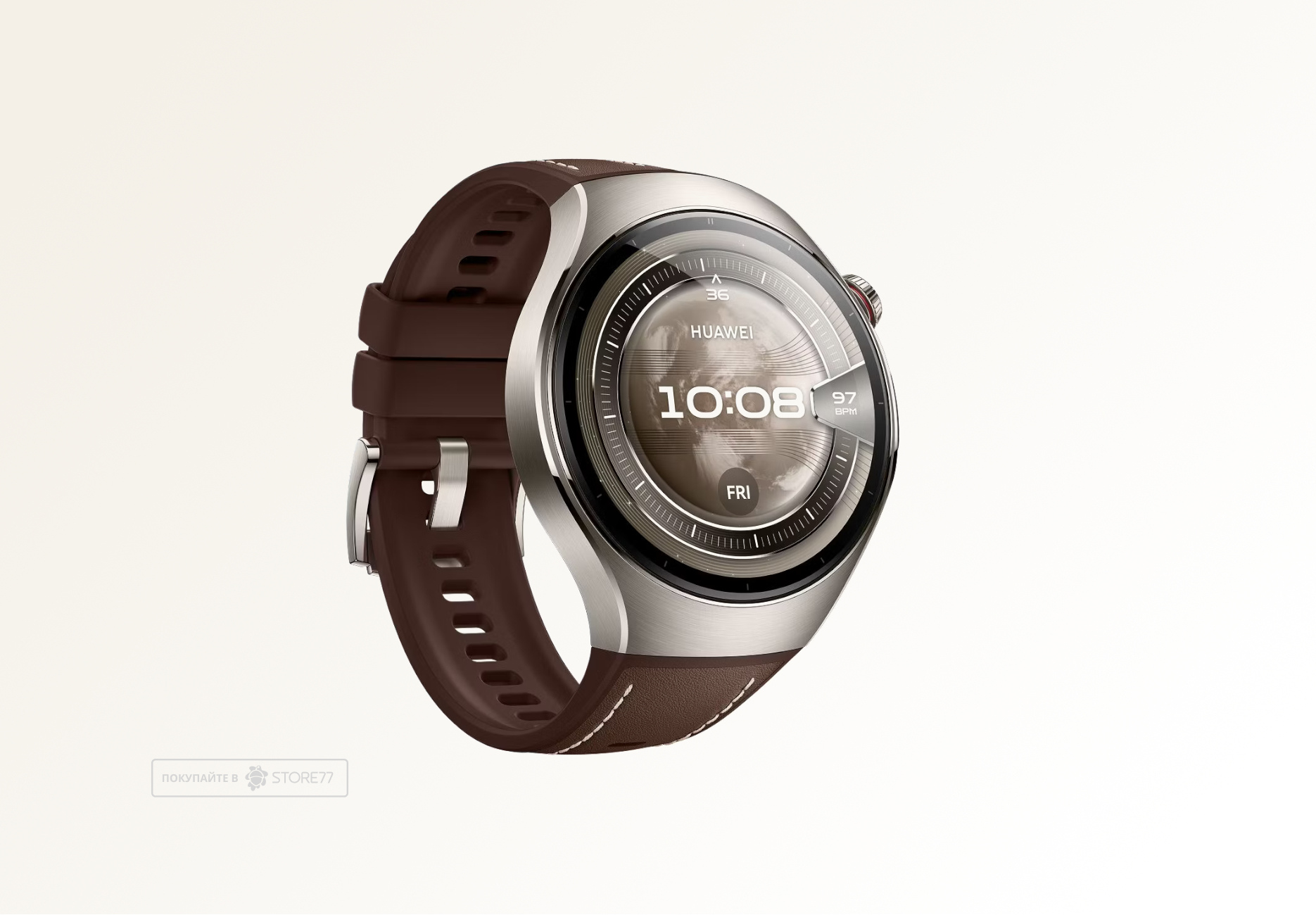 Умные часы Huawei Watch 5 46 мм LTE, цвет: темный коричневый (Dark Brown)