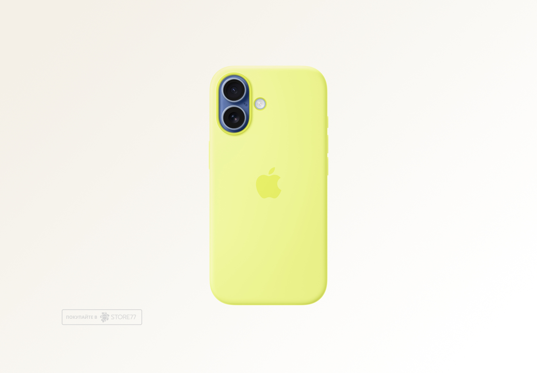 Чехол Apple Silicone Case с поддержкой MagSafe для iPhone 17, цвет: желтый (Neon Yellow)