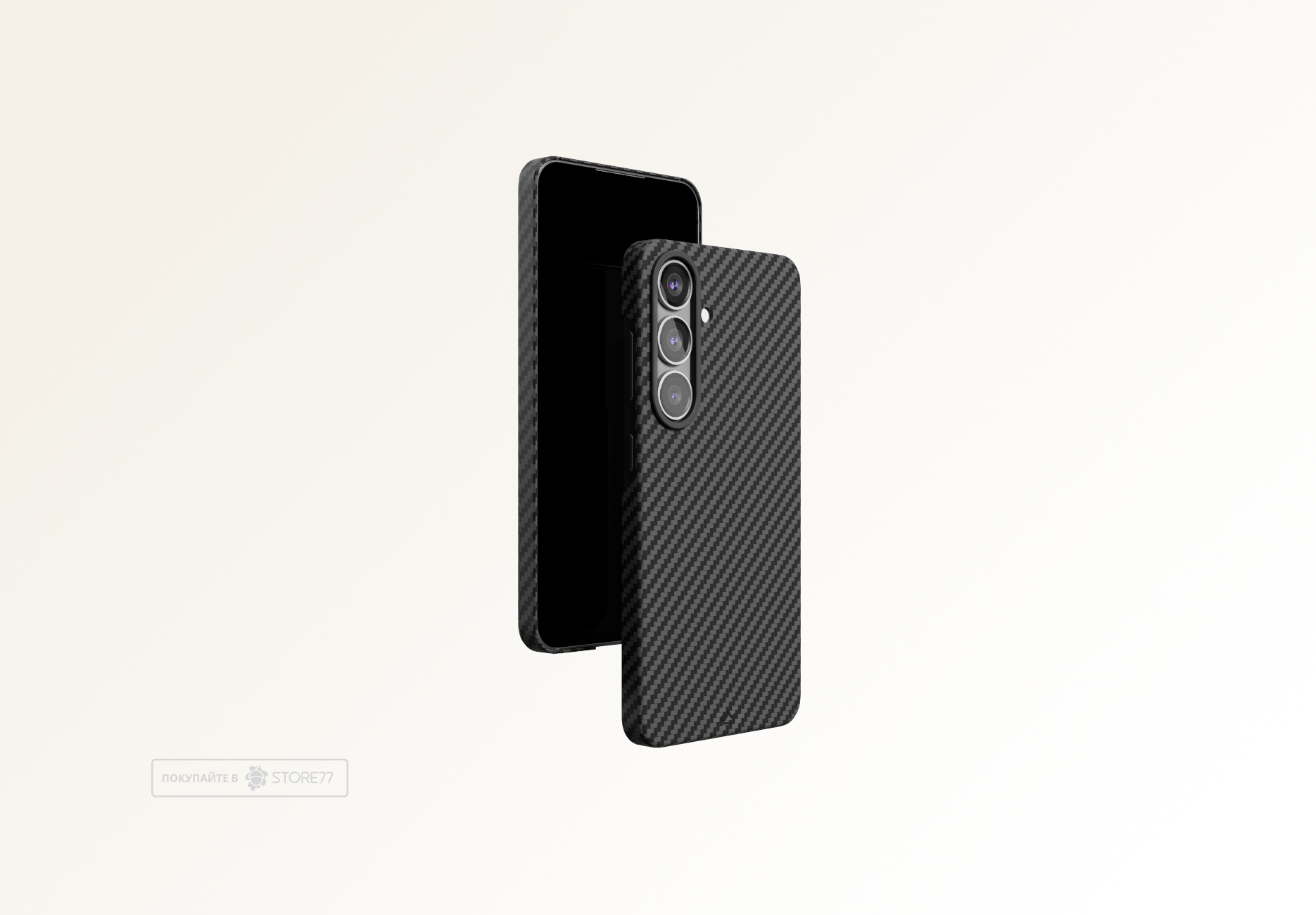 Чехол защитный VLP Kevlar Case с поддержкой MagSafe для Samsung Galaxy S25 (Черный)