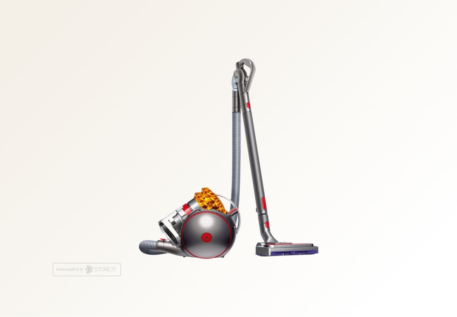 Пылесос Dyson Big Ball Multifloor 2, цвет: серебристый/желтый (Iron/Sprayed Yellow) вилка EU