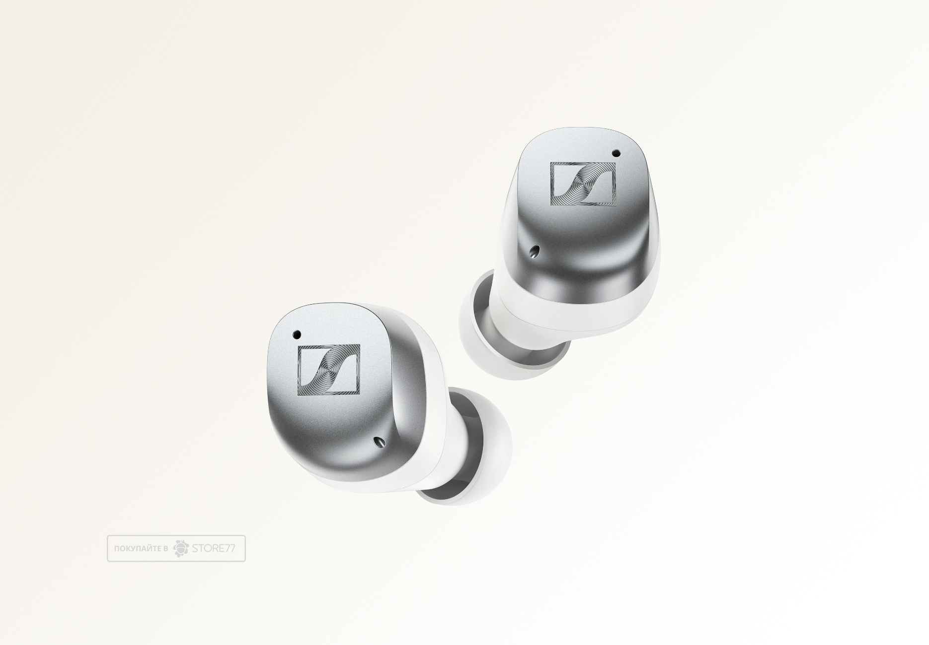 Беспроводные наушники Sennheiser Momentum True Wireless 4, цвет: белый/серебряный (White/Silver)