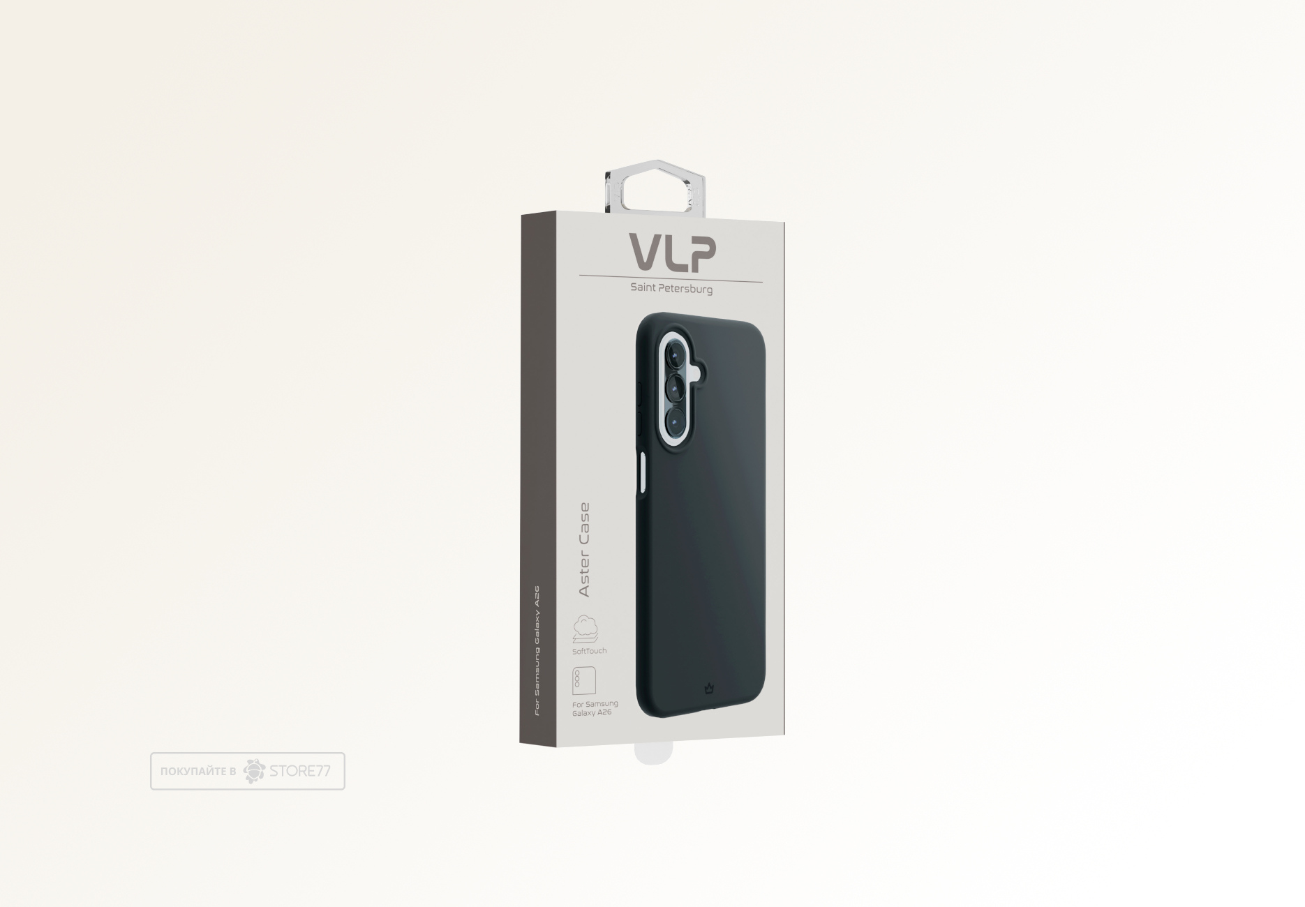 Чехол защитный VLP Aster Case для Samsung Galaxy A26/А17 (Черный)