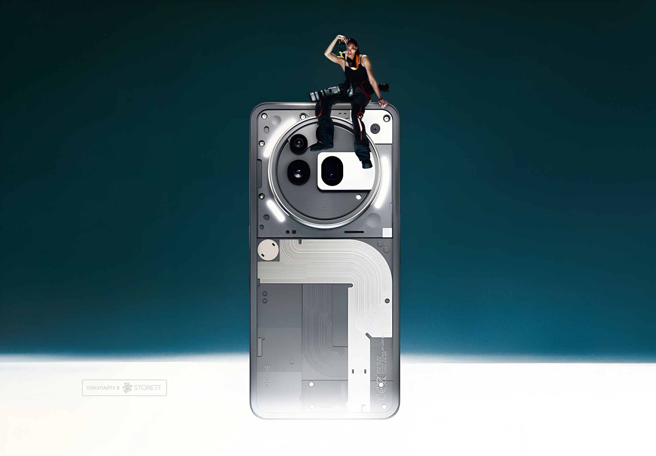 Телефон Nothing Phone (3a) Pro 12/256 ГБ (Серый)