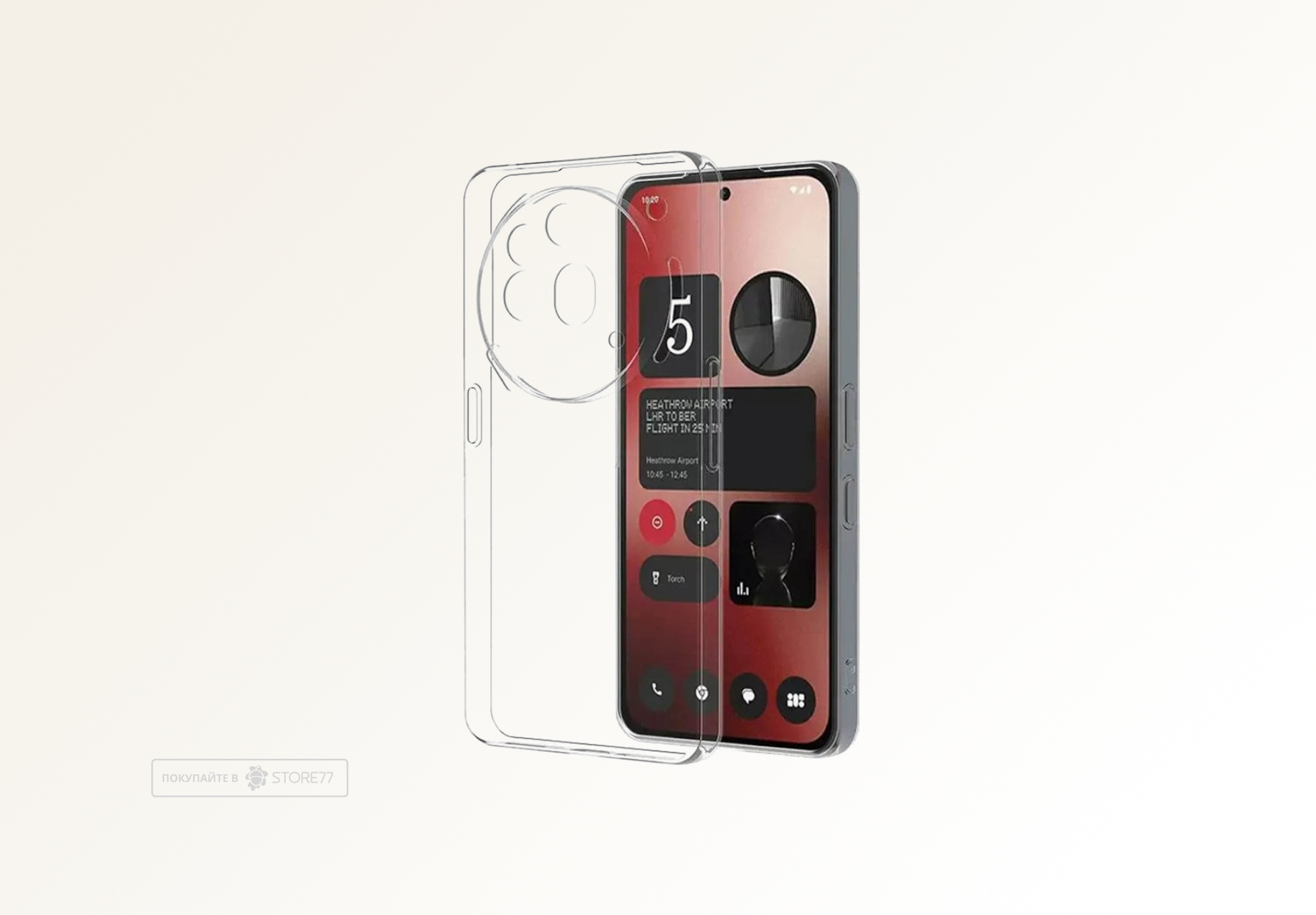 Чехол силиконовый для Nothing Phone (3a) Pro (Прозрачный)