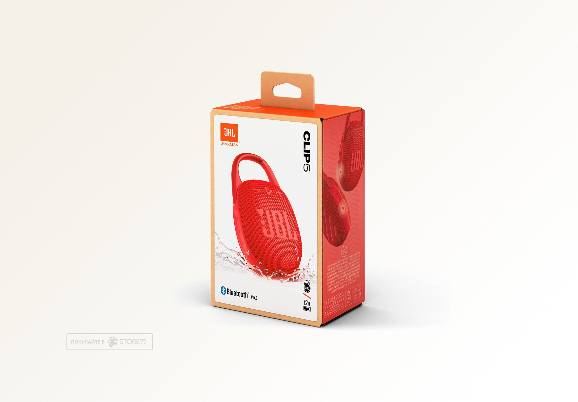 Портативная акустика JBL Clip 5 (Красная)