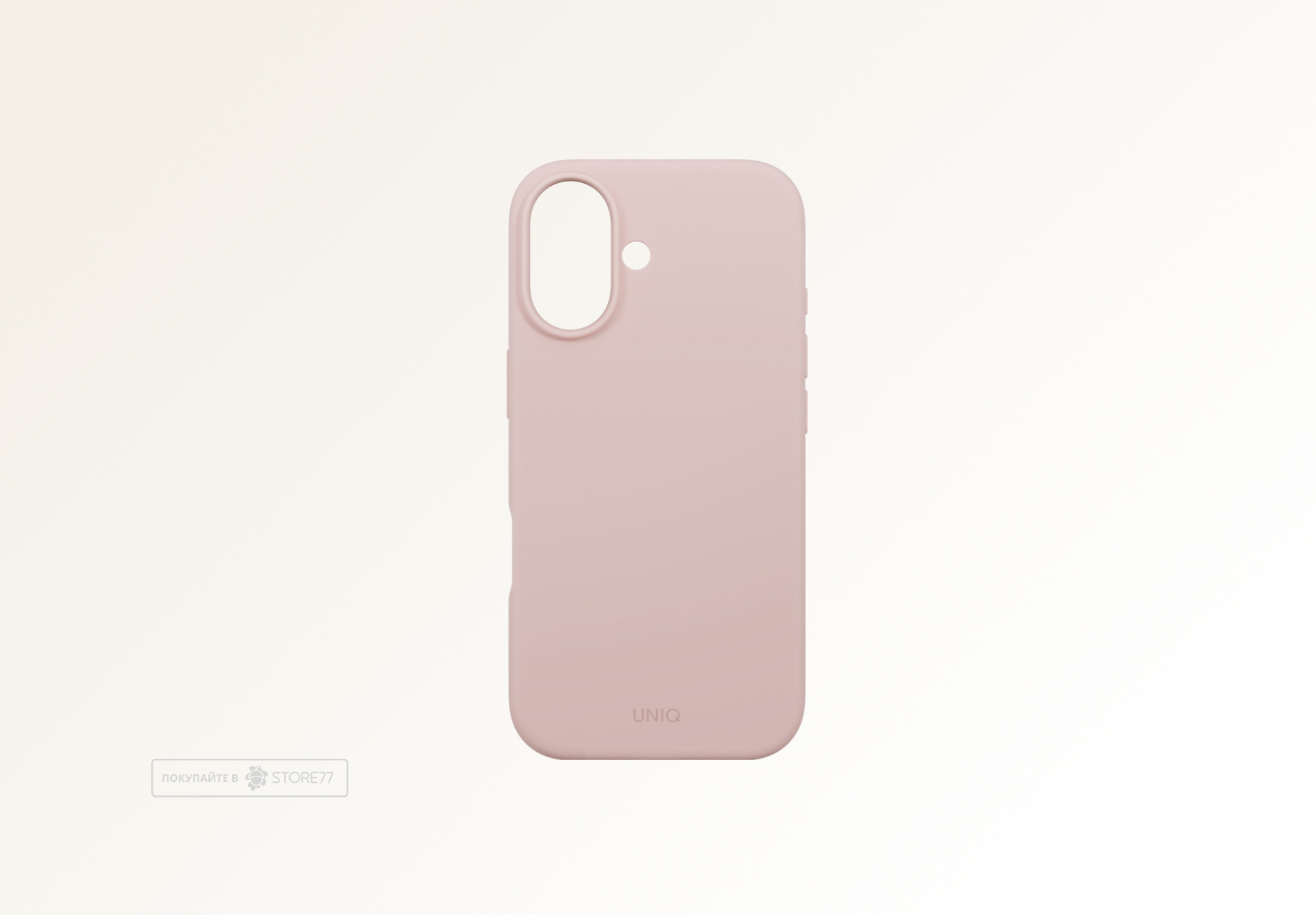 Чехол Uniq Lino с поддержкой MagSafe для iPhone 17 (Розовый)