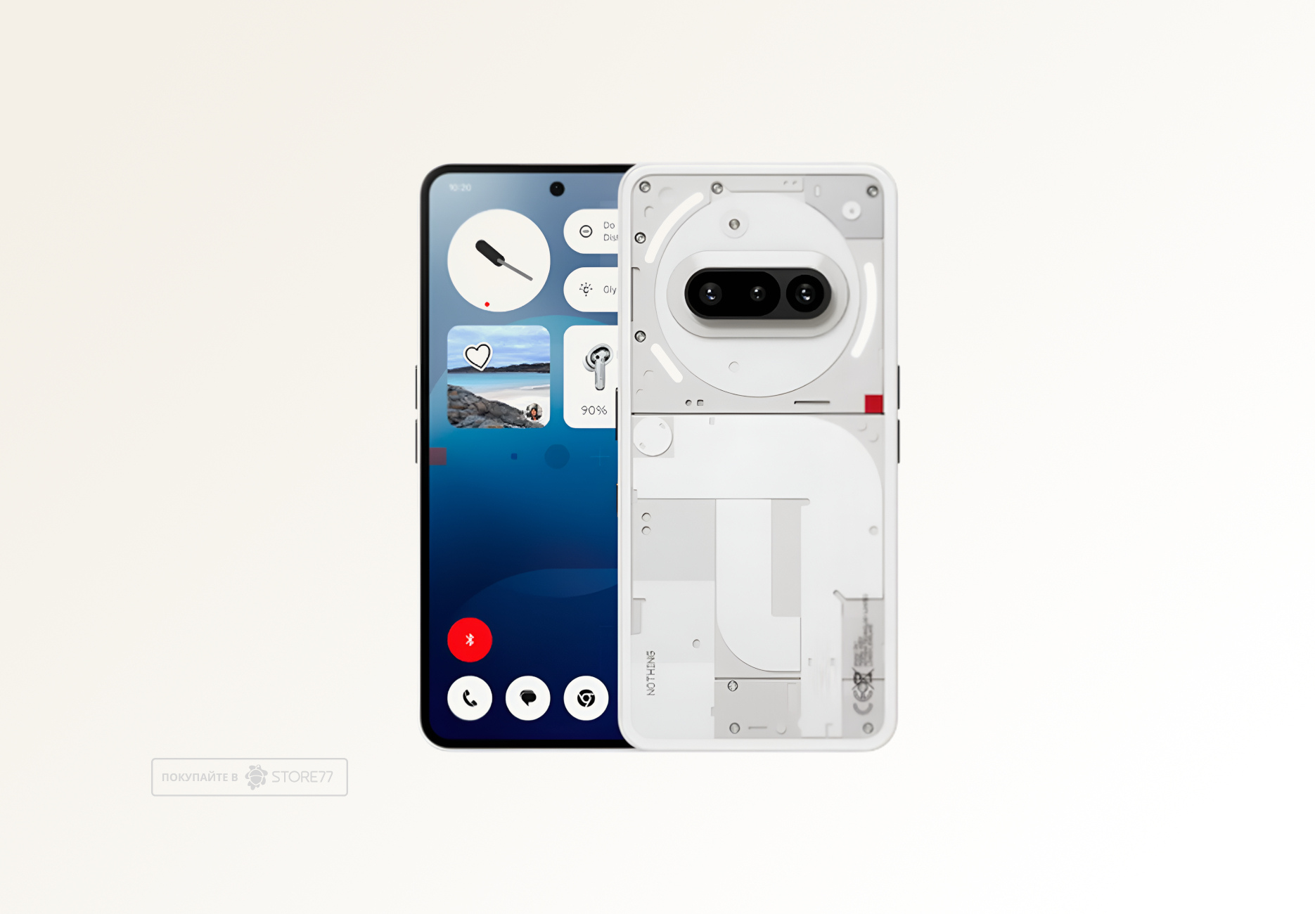 Телефон Nothing Phone (3a) 12/256 ГБ (Белый)