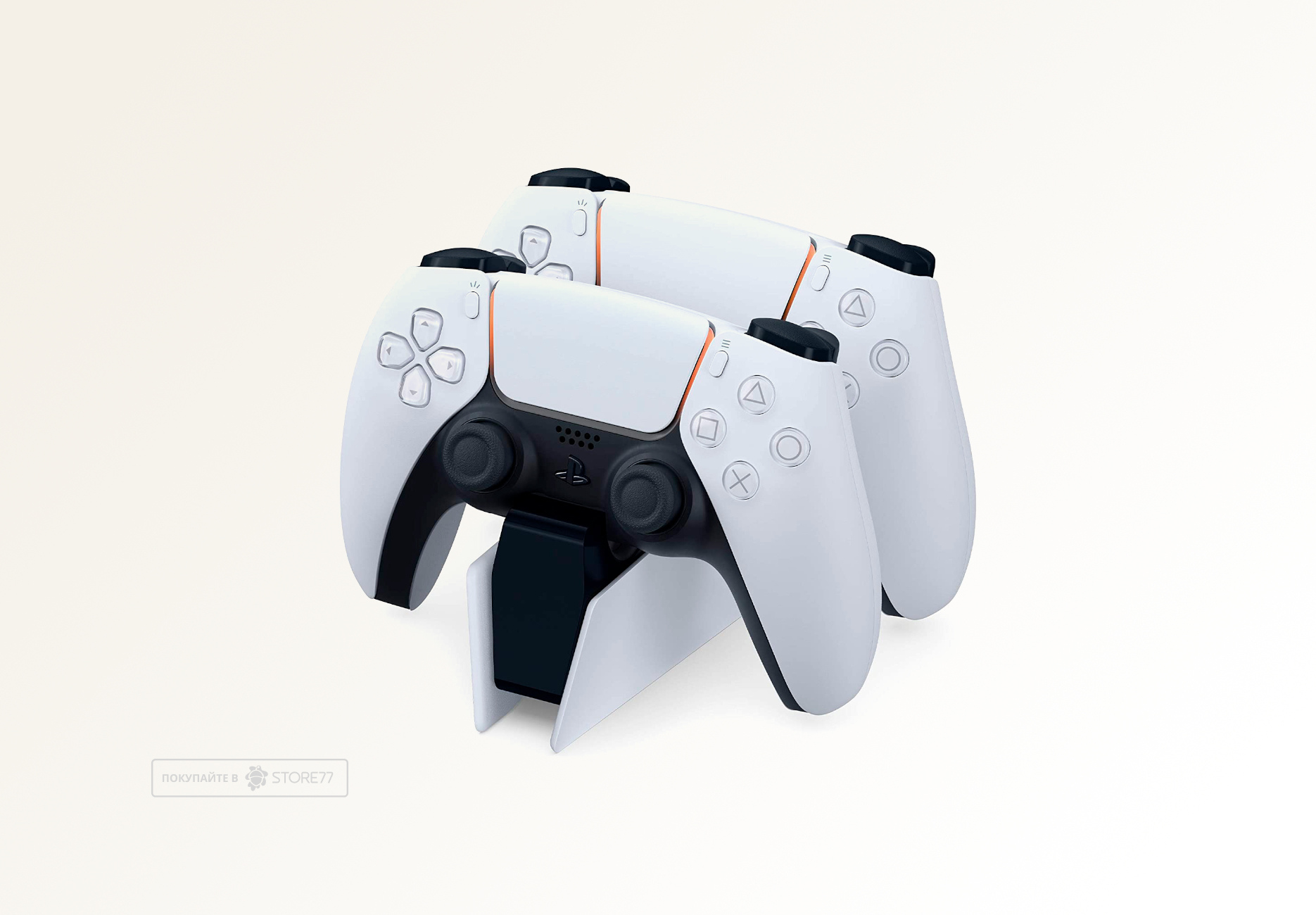 Зарядная станция Sony DualSense на два геймпада для Playstation 5 (PS5) (Белая)