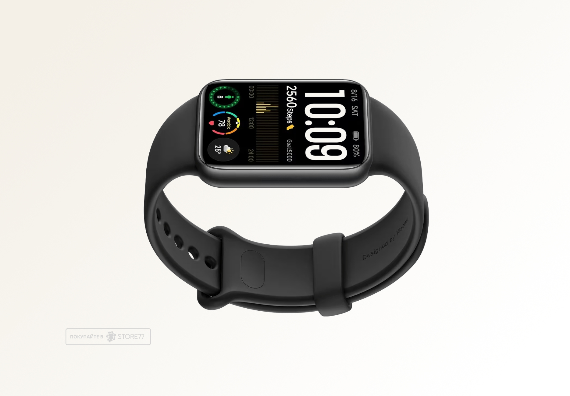 Фитнес-браслет Xiaomi Smart Band 10 Pro, цвет: полуночно-черный (Midnight Black)