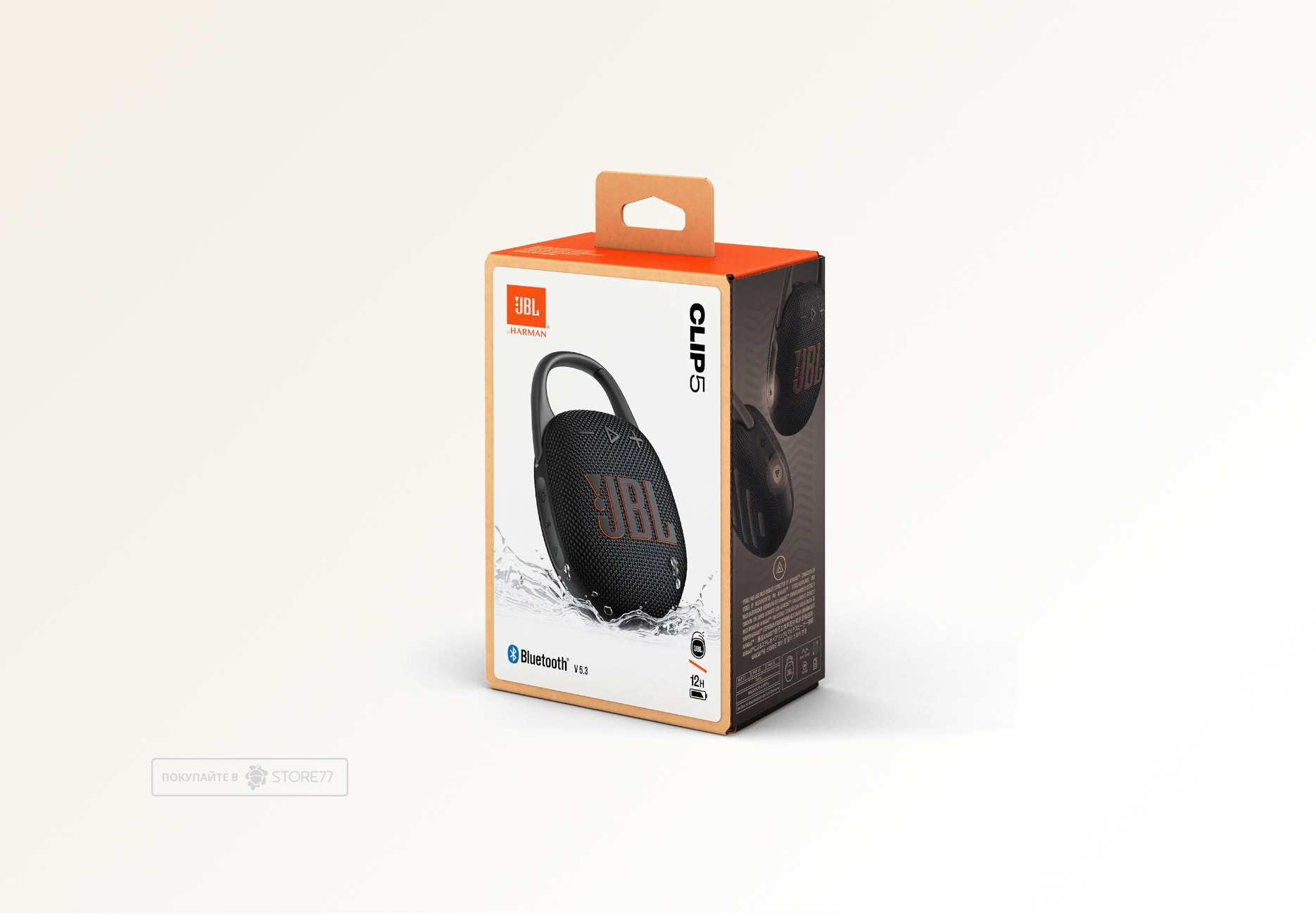 Портативная акустика JBL Clip 5 (Черная)