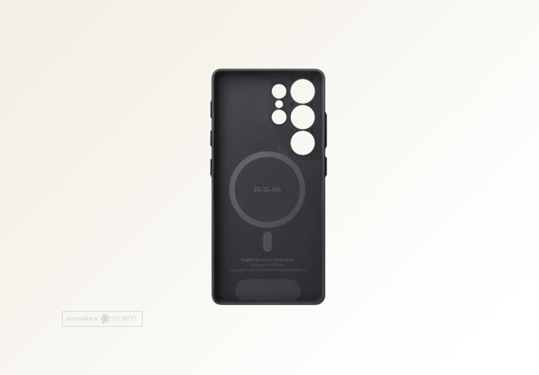 Чехол Pitaka PinButton Case для Samsung Galaxy S25 Ultra (Черный)