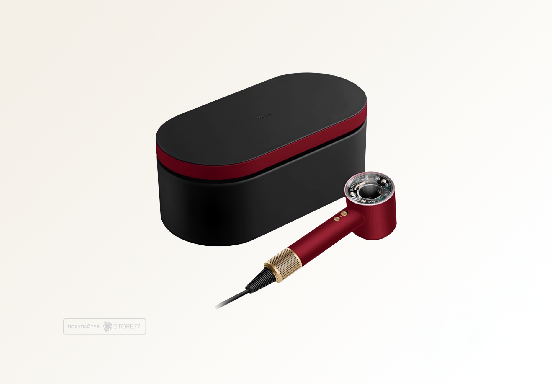 Фен Dyson Supersonic Nural HD16 для прямых волос (Straight+Wavy), цвет: красный вельвет/золотой (Red Velvet/Gold)