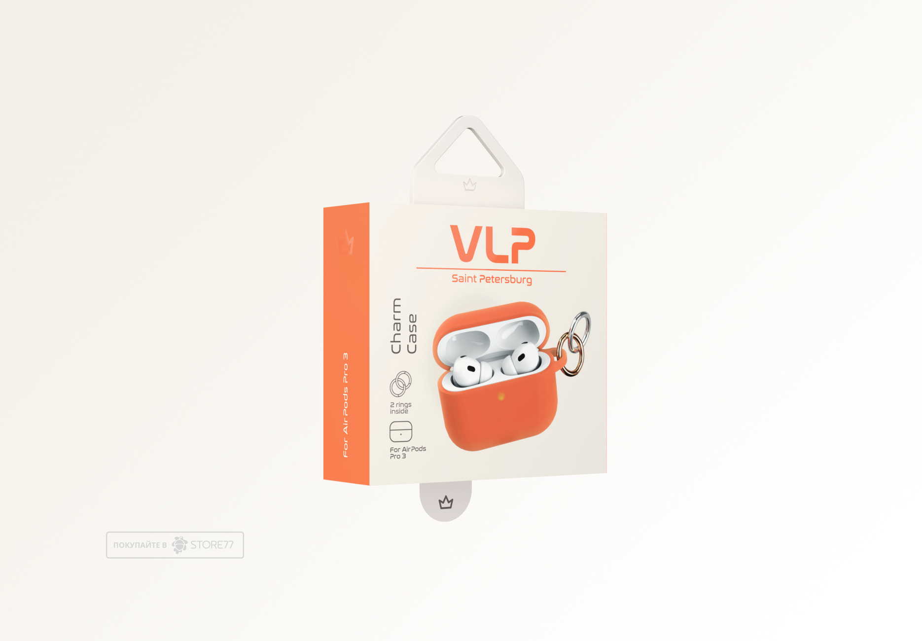Чехол VLP Charm Case для AirPods Pro 3 (Оранжевый)