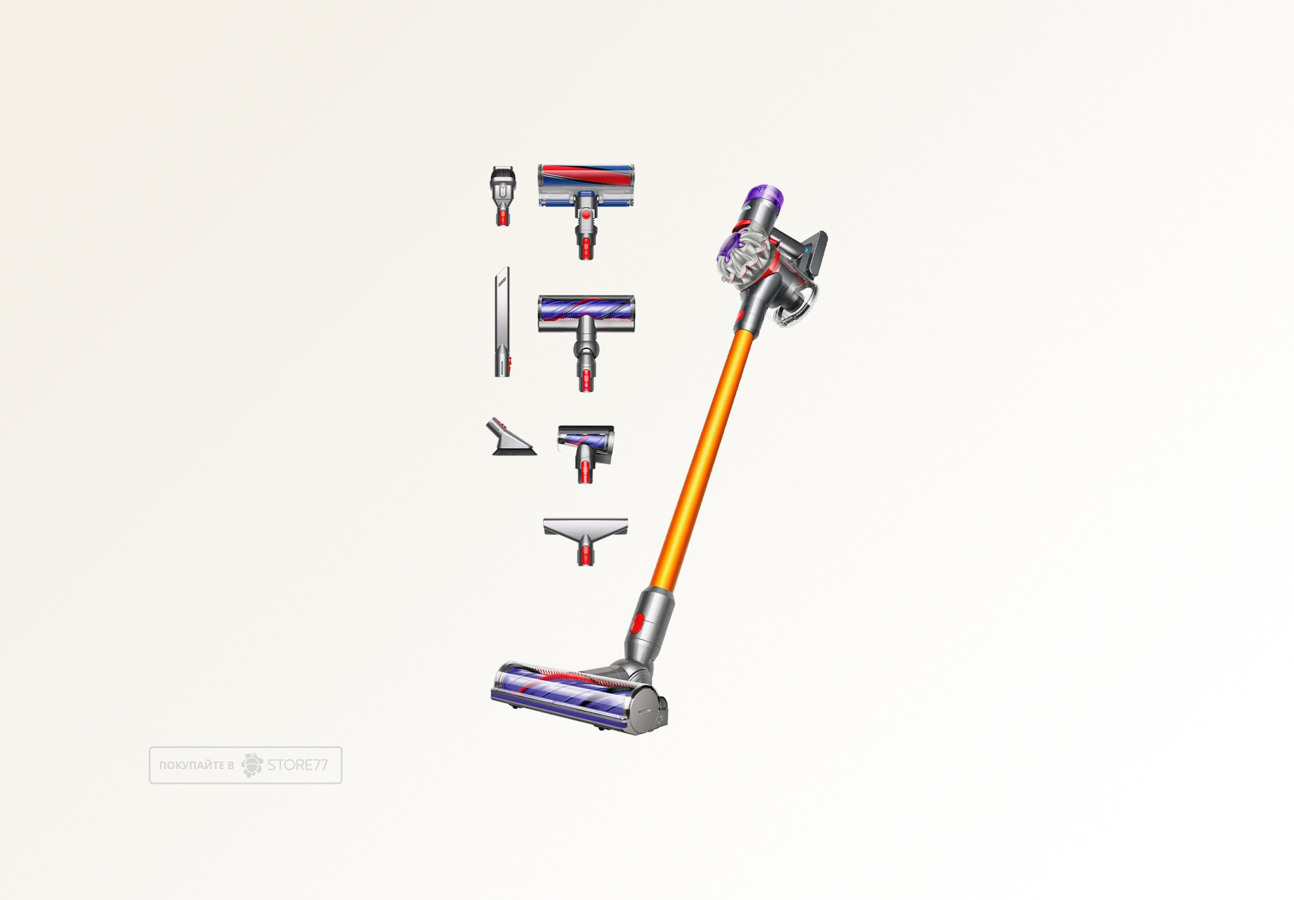Беспроводной пылесос Dyson V8 Absolute (Золотой/Никель) Вилка EU