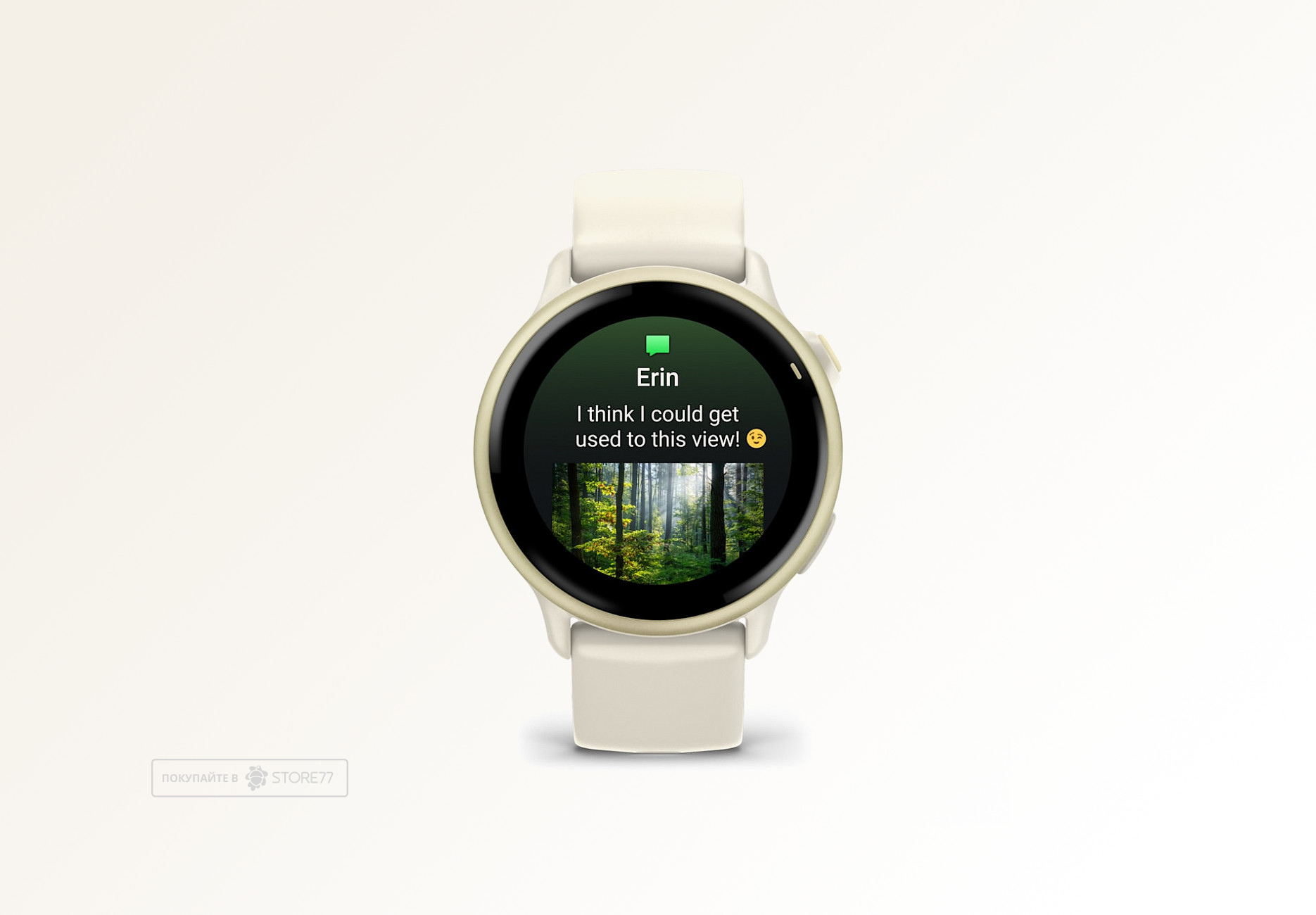 Умные часы Garmin VIVOACTIVE 6 42 мм, корпус: лунно-золотистый (Lunar Gold), с силиконовым ремешком цвета слоновая кость