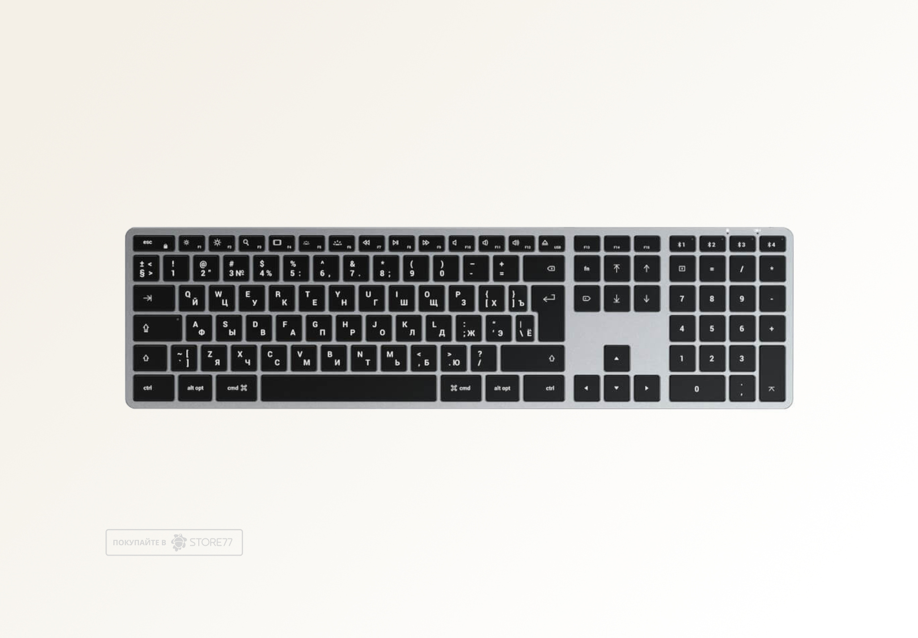Клавиатура беспроводная Satechi Slim X3 Bluetooth (Серый космос)