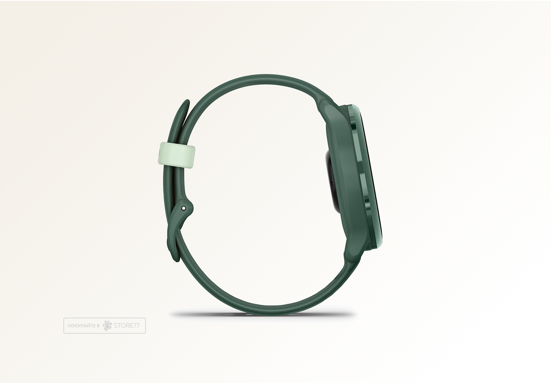 Умные часы Garmin VIVOACTIVE 6 42 мм, корпус: яшмовый (Jasper Green), с зеленым силиконовым ремешком