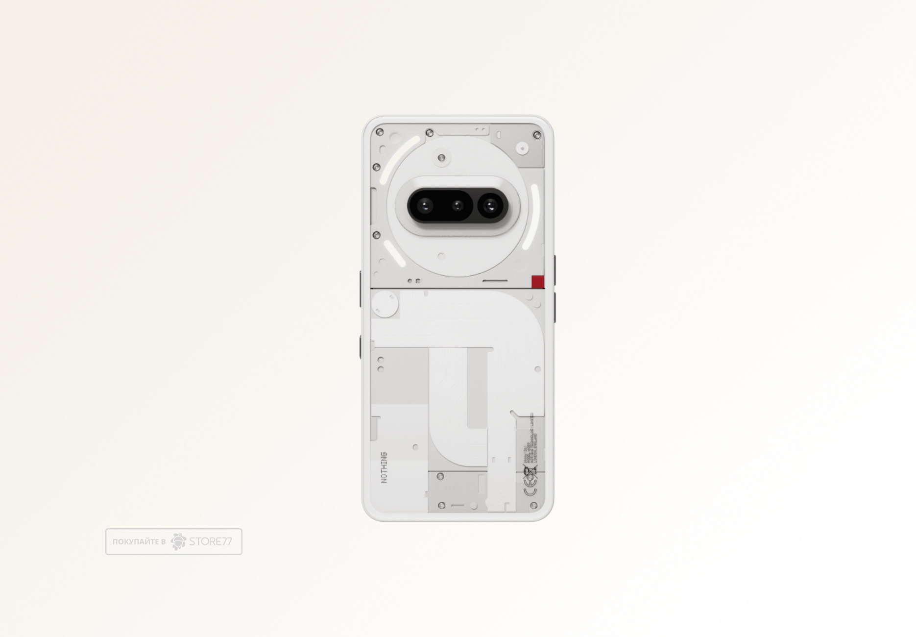 Телефон Nothing Phone (3a) 12/256 ГБ (Белый)