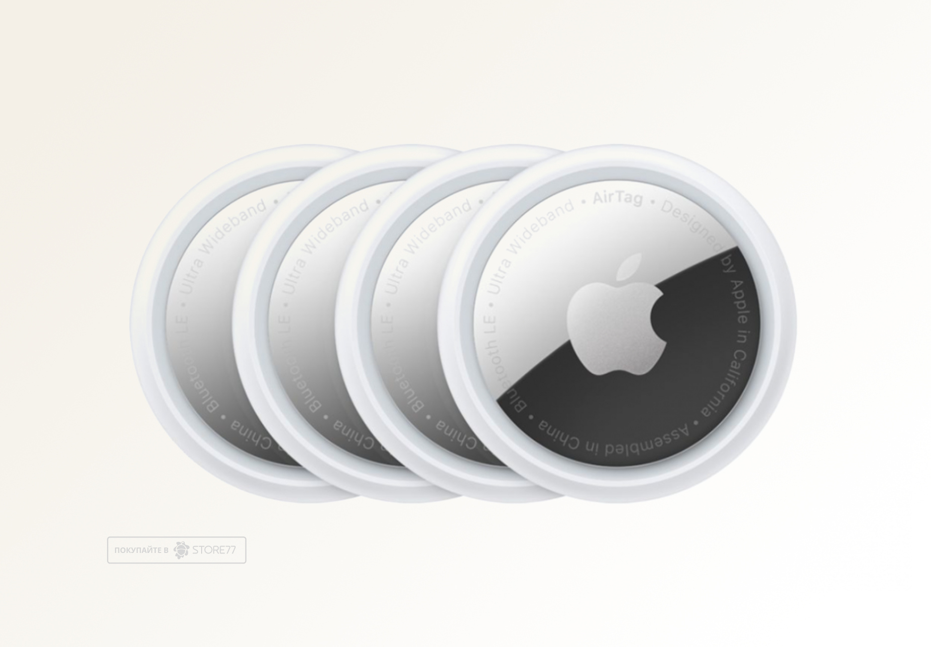Беспроводная метка Apple AirTag, 4шт (MX542)