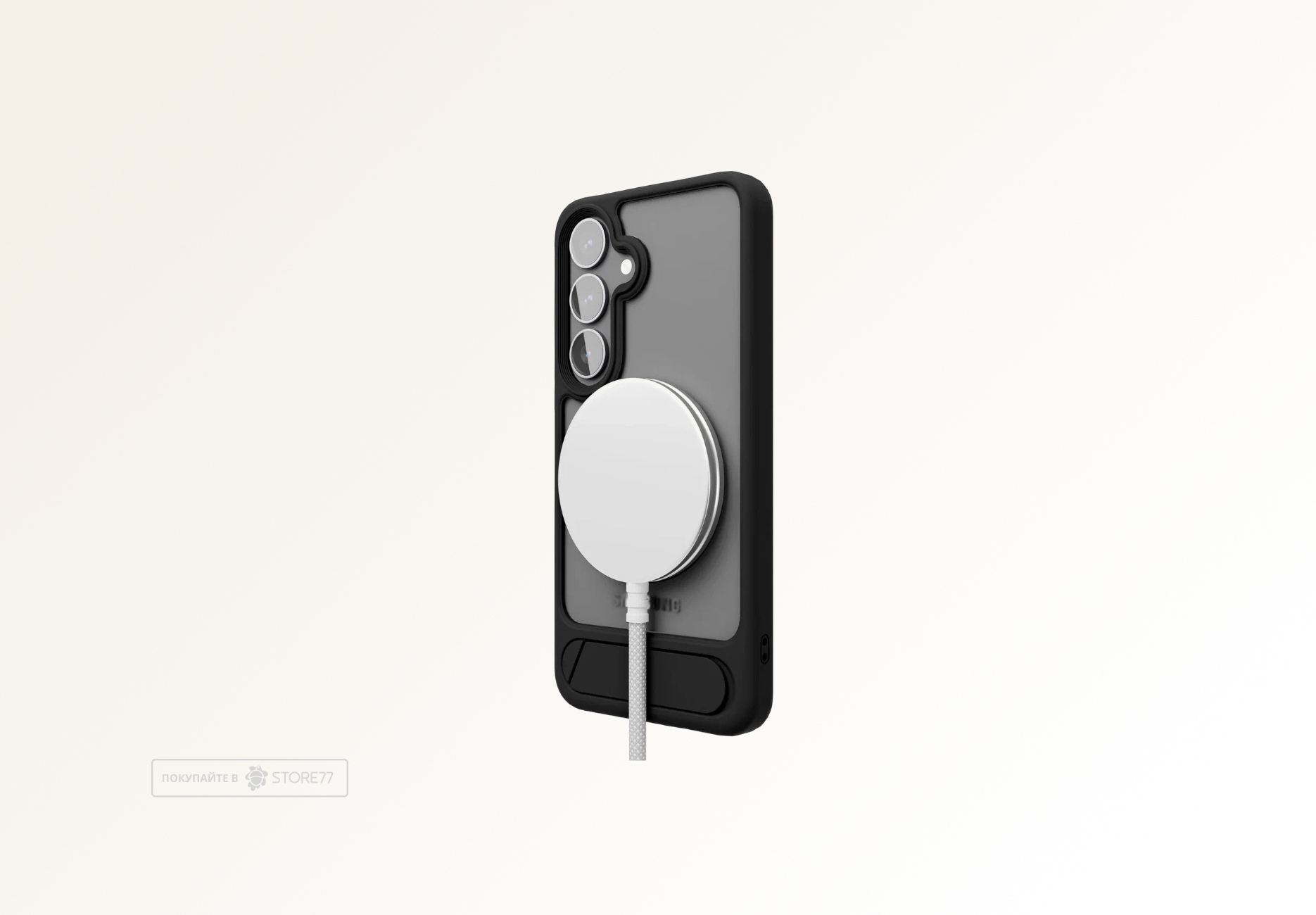 Чехол защитный VLP Reels Case с поддержкой MagSafe для Samsung Galaxy S25 (Черный)