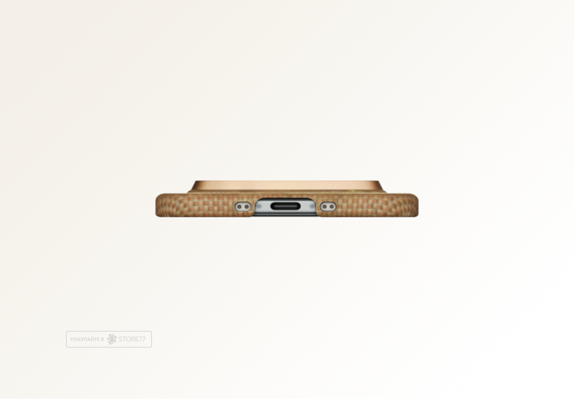 Чехол Pitaka Ultra-Slim Case для iPhone Air, принт: золотой/звезды (Golden Glint)