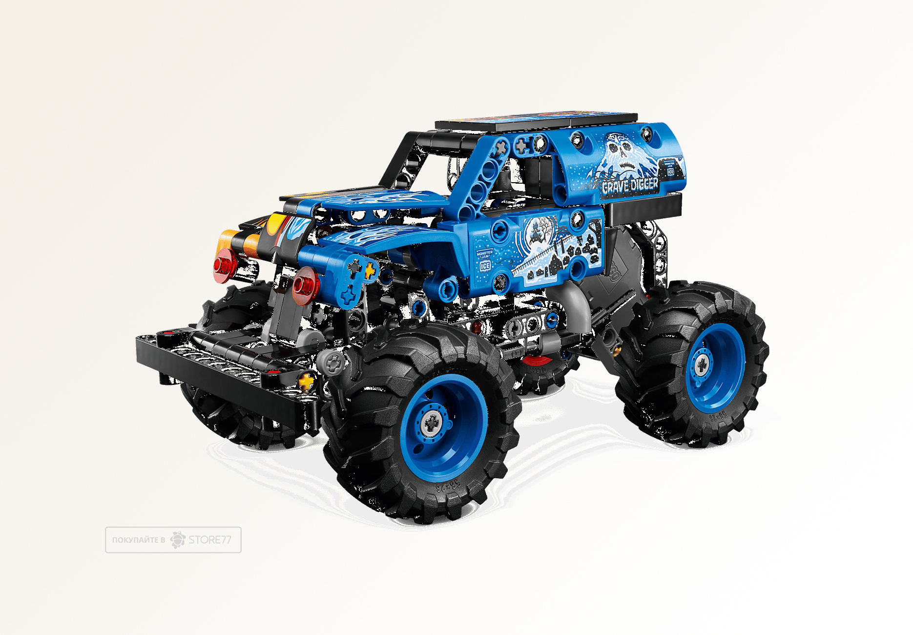 Конструктор LEGO Technic 42219 Monster Jam Grave Digger Огонь и Лёд