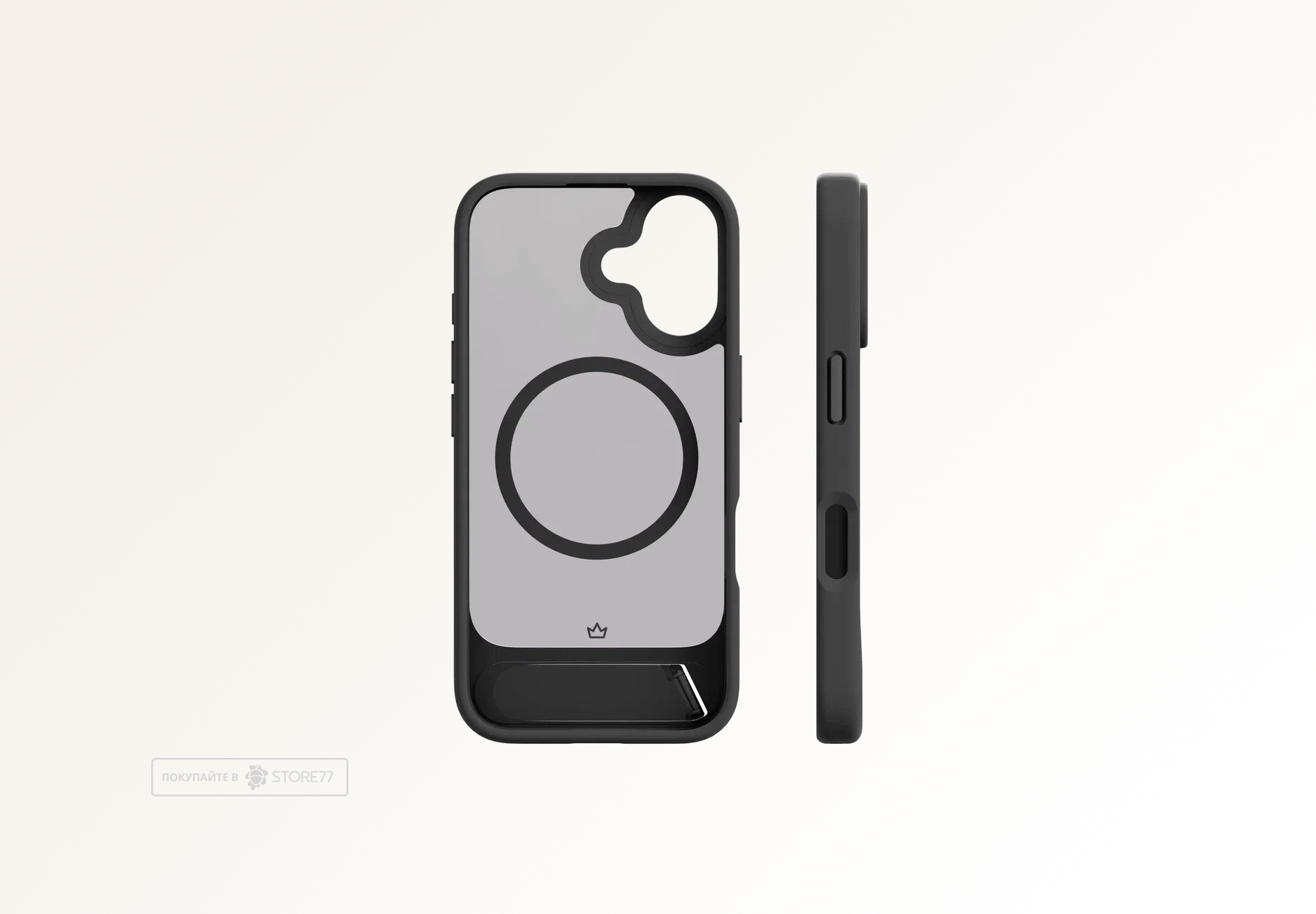 Чехол защитный VLP Reels Case с поддержкой MagSafe для iPhone 16 (Черный)