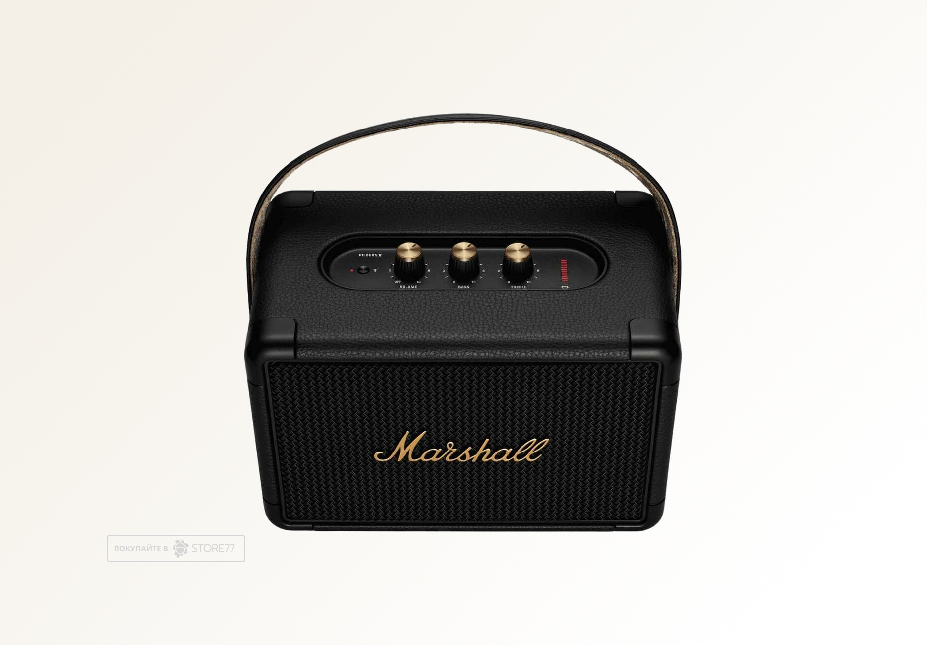 Портативная акустика Marshall KillBurn 2, цвет: черная/латунь (Black/Brass)