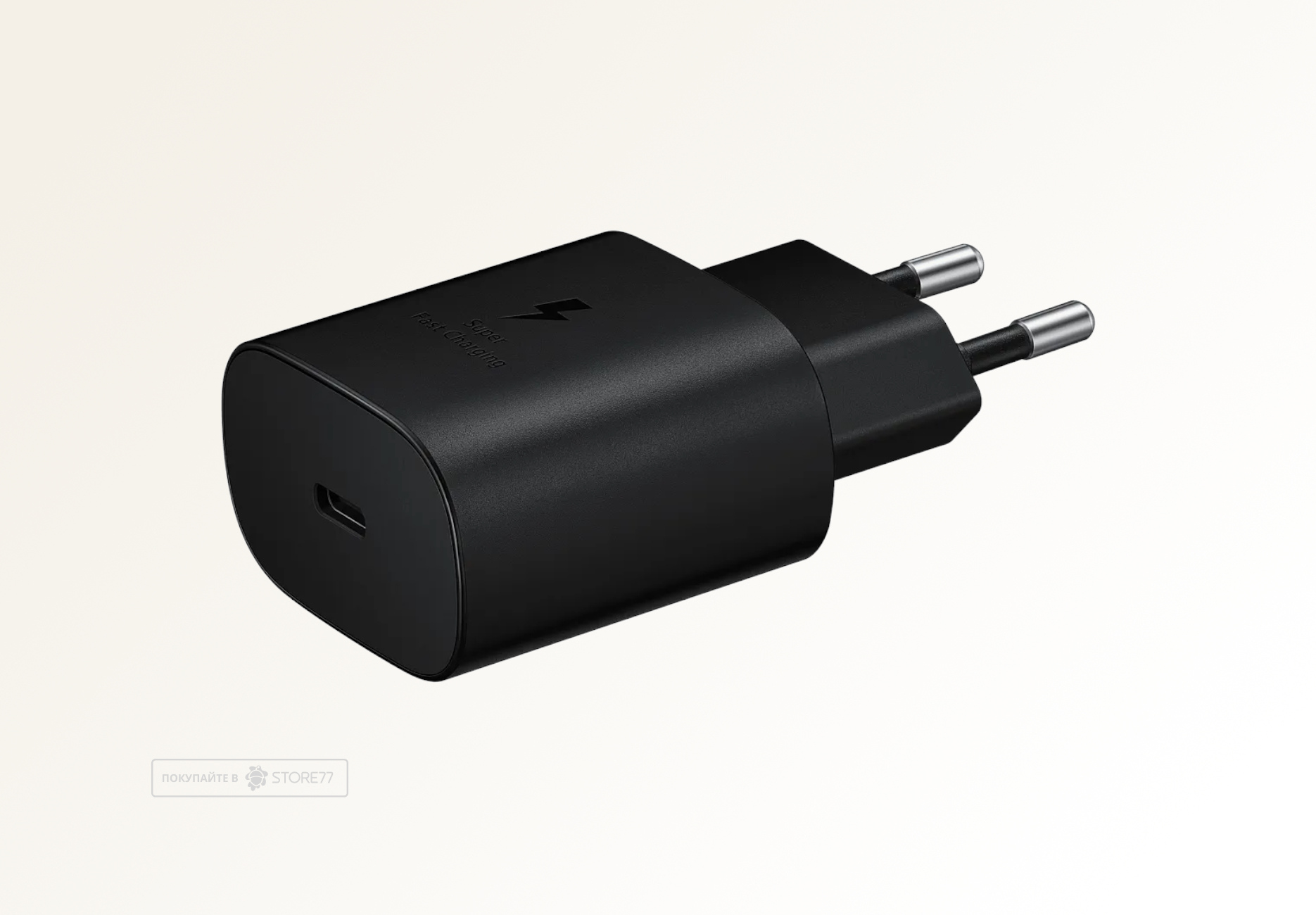 Сетевое зарядное устройство Samsung USB-C, 25 Вт (Черное)