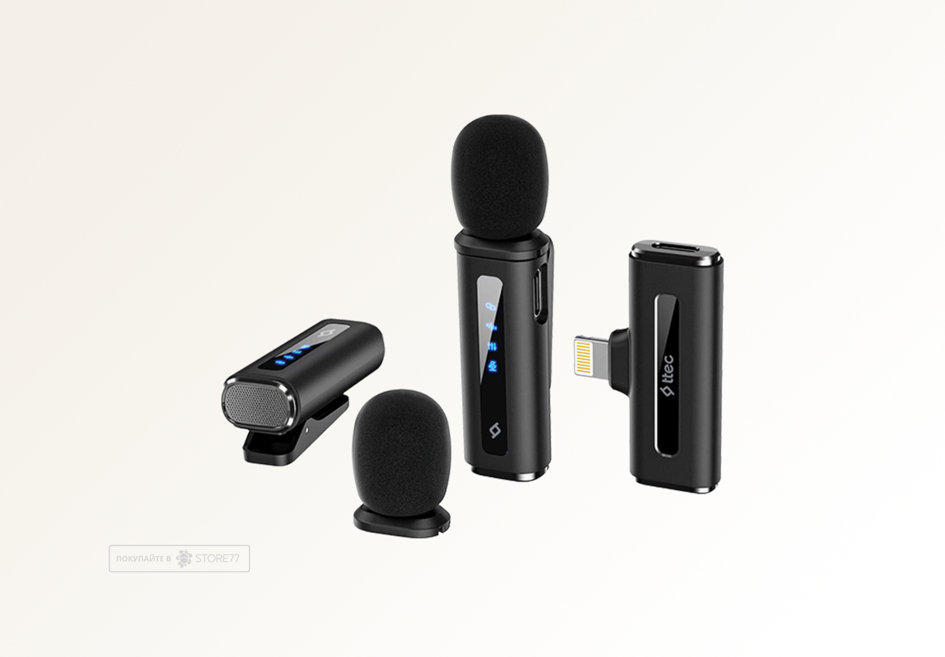 Беспроводные микрофоны TTEC GoMic Plug & Play 2 шт (Черные)