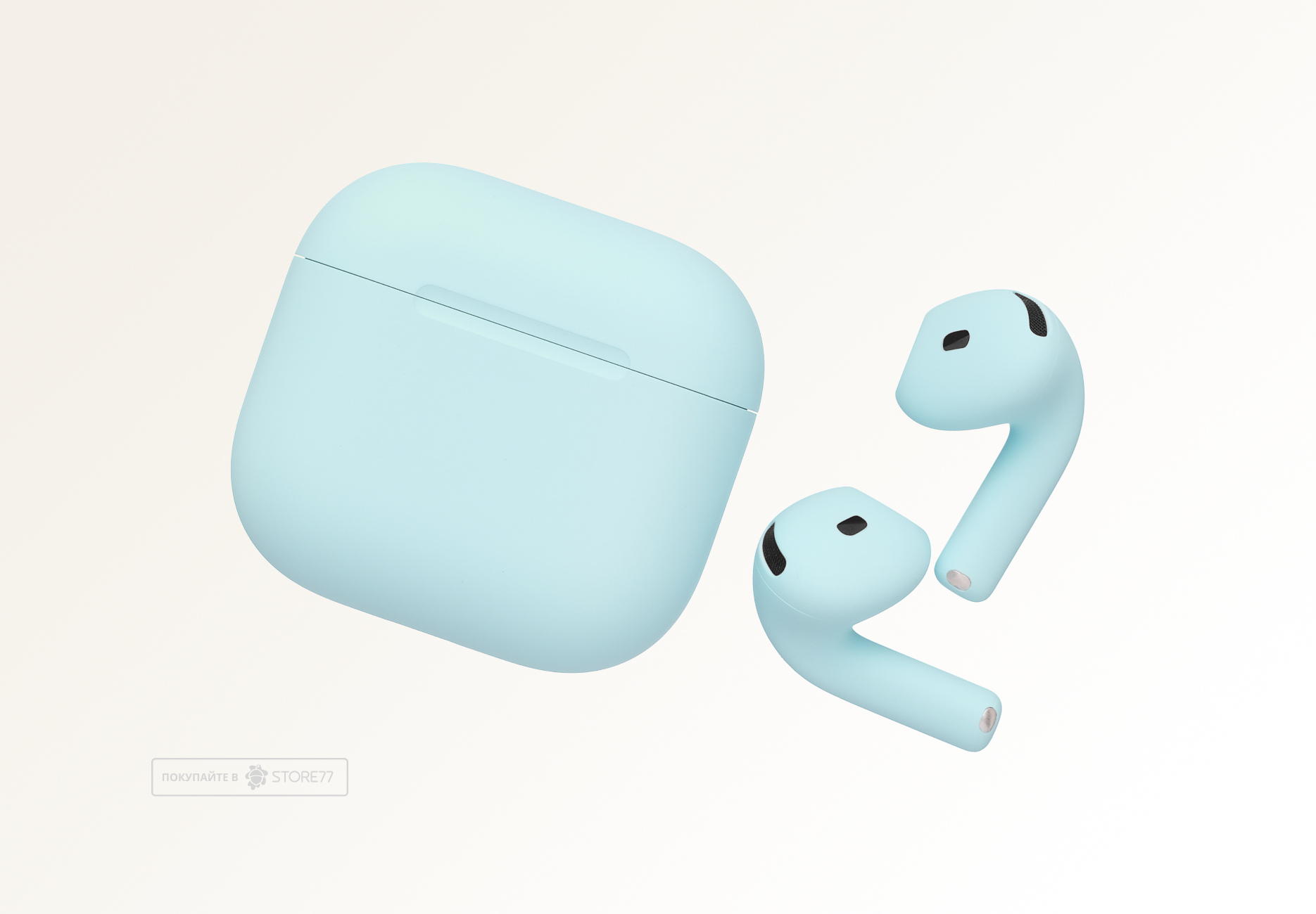Беспроводные наушники Apple AirPods 4 (Небесно-голубой)