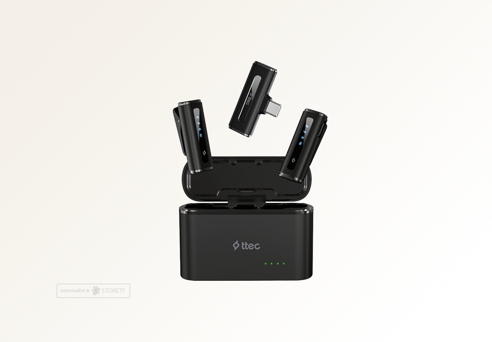 Беспроводные микрофоны TTEC GoMic Plug & Play 2 шт (Черные)