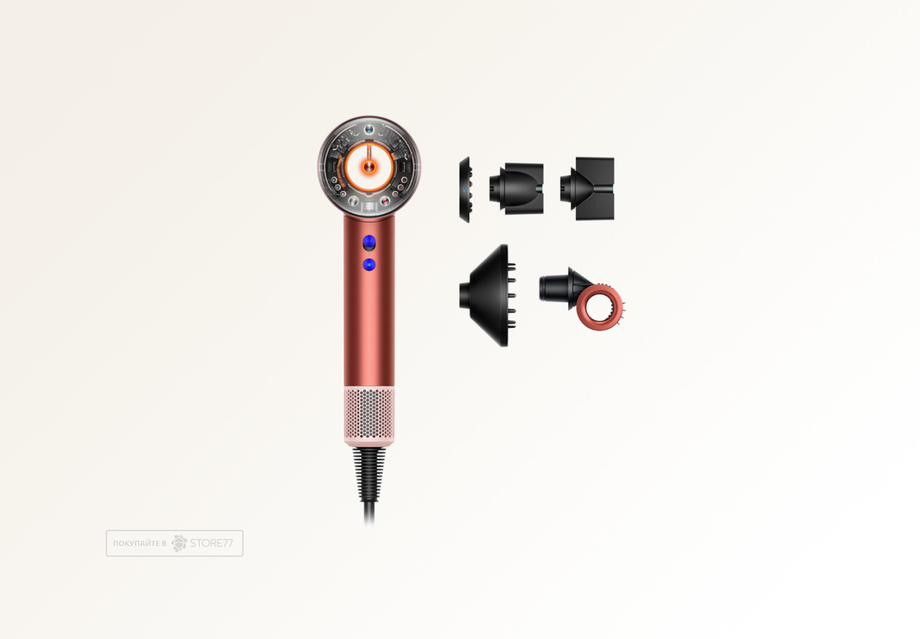 Фен Dyson Supersonic Nural HD16 для прямых волос (Straight+Wavy), цвет: клубничная бронза/розовый румянец (Strawberry Bronze/Blush Pink)